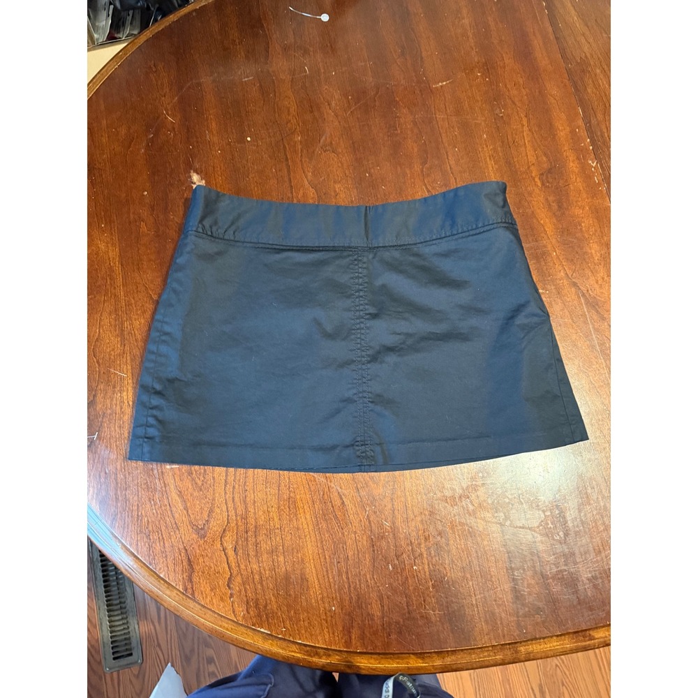 Old Navy Womens Black Vintage Low Waist Stretch Cotton Mini Skirt 12 Y2K Style